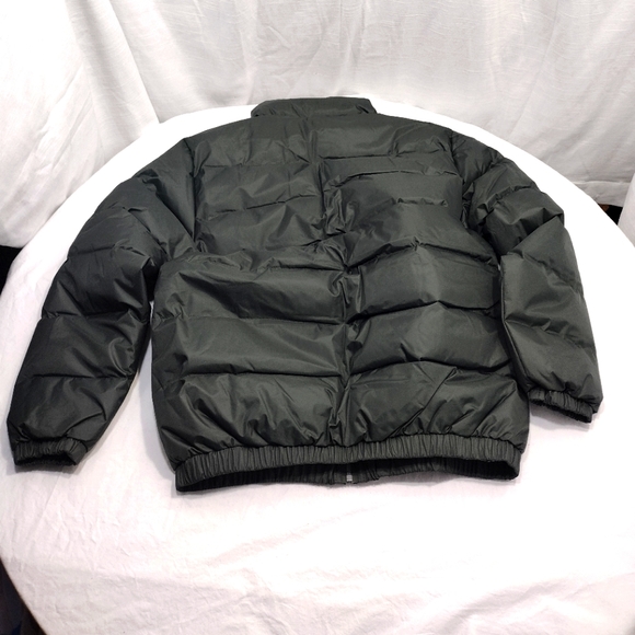 U Wear The Whole Shebang Olive Green Puffer Jacket - Picture 4 of 14